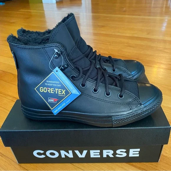 NWT Converse Gore Tex Leather High Top Sneakers - Picture 2 of 12